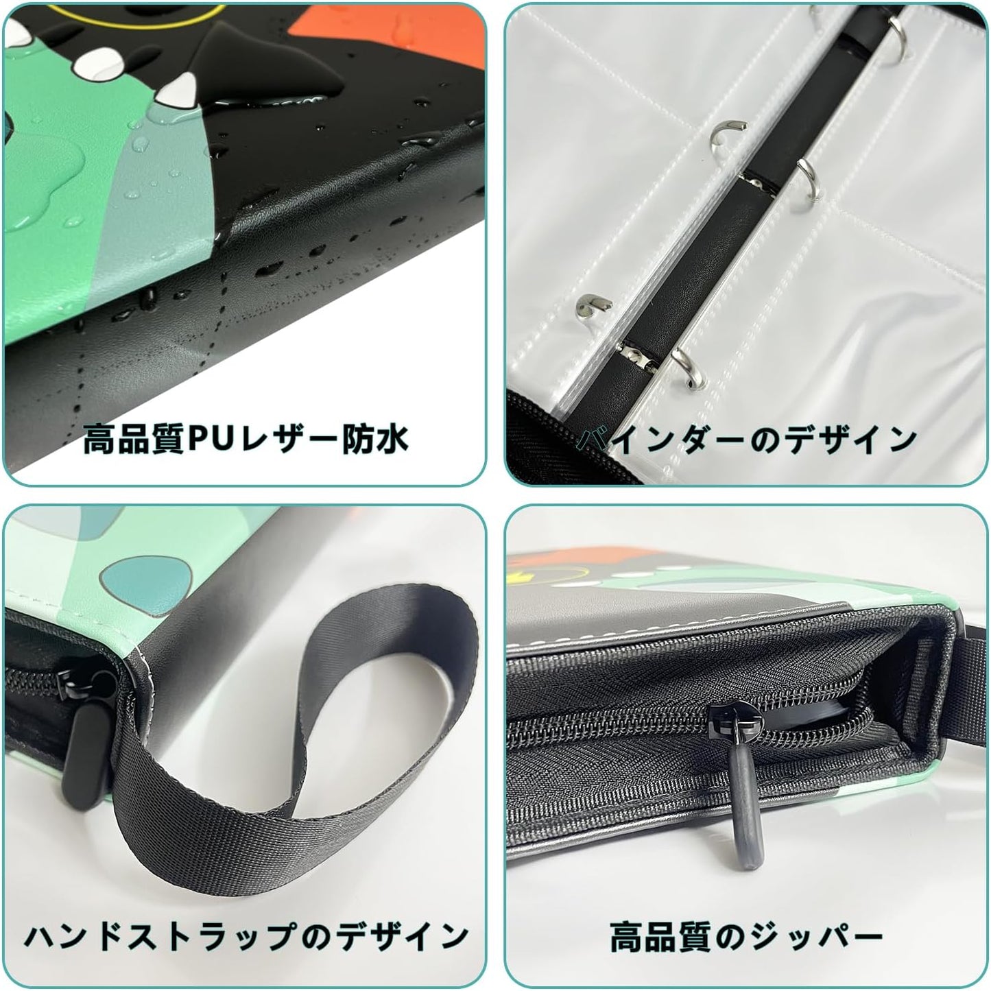 linshesf Card File, Poke Card Case, Card Binder File, Holds 400 Cards, Perfect for Birthday, New Year, Christmas Gift, Card Collection (M)