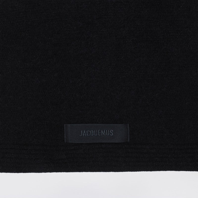 Jacquemus Jacquemus Black Scarf With Grosgrain Logo - Image 5
