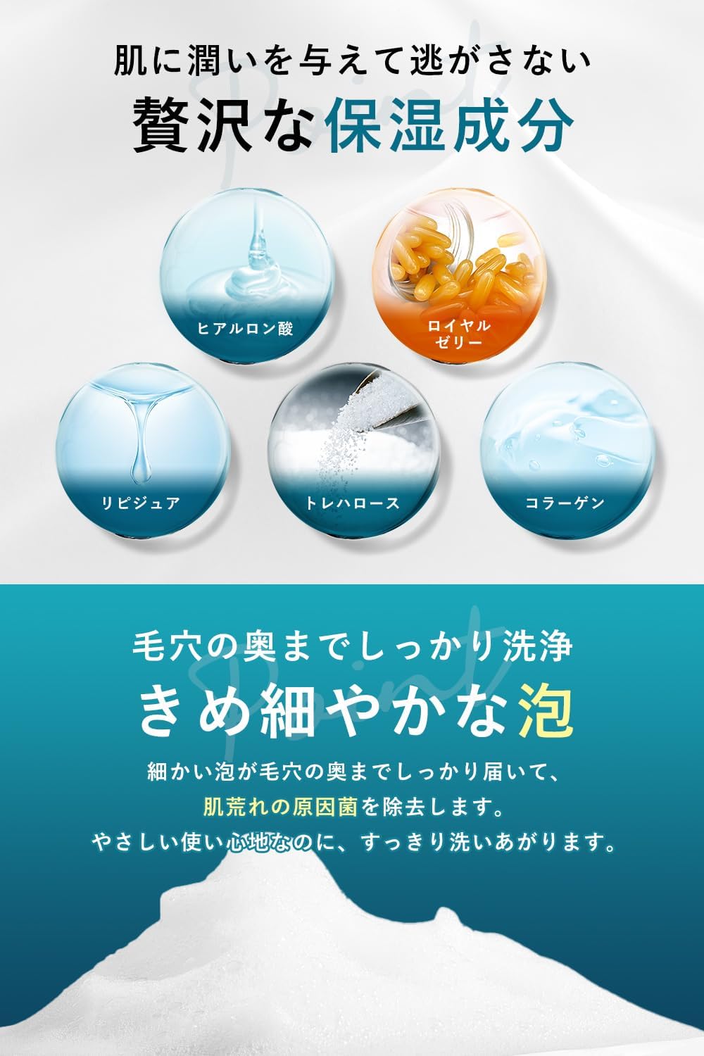 FIS WHITE Men's Facial Cleansing Foam 3.3 oz (95 g), Acne, Quasi Drug, Pore Cleaning, Moisturizing, Sensitive Skin, Dry Skin