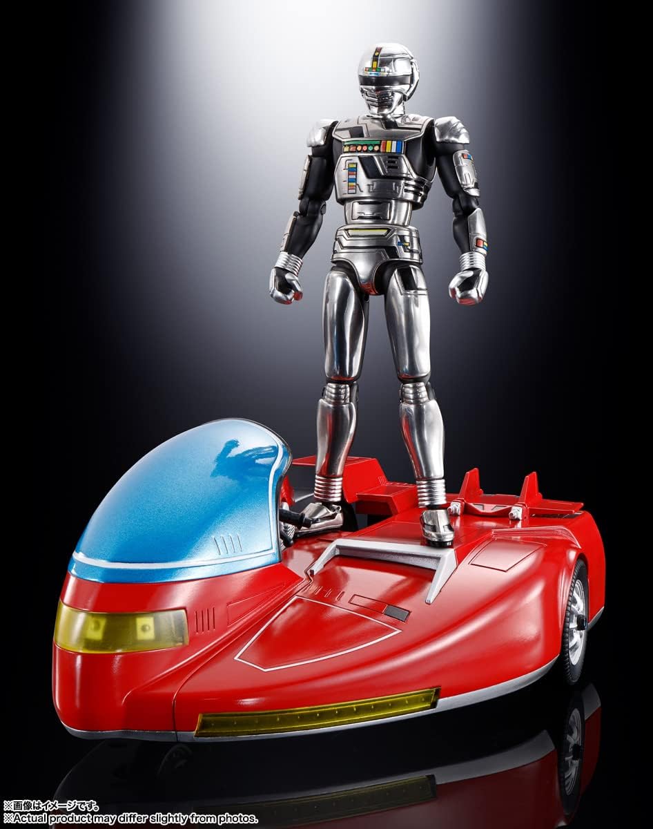 TAMASHII NATIONS Super Alloy Space Sheriff Gavan & Cybarian, Approximately 100mm & 140mm (3.9 & 5.5 inches), Die-cast & ABS Pre-painted Action Figure