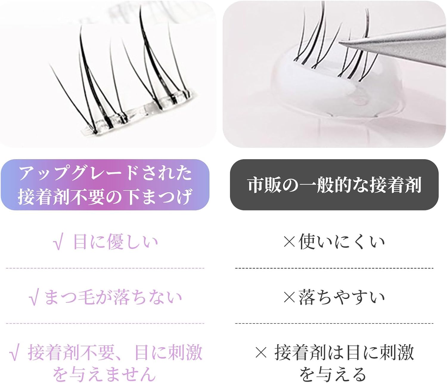 Pokumil False Eyelashes, Lower Eyelashes, Partial Eyelashes, False Eyelashes, Large Capacity, No Glue Required, For Parts, Bunch, Transparent Axis, Small Flames Under Eyelashes, Cosplay Makeup,