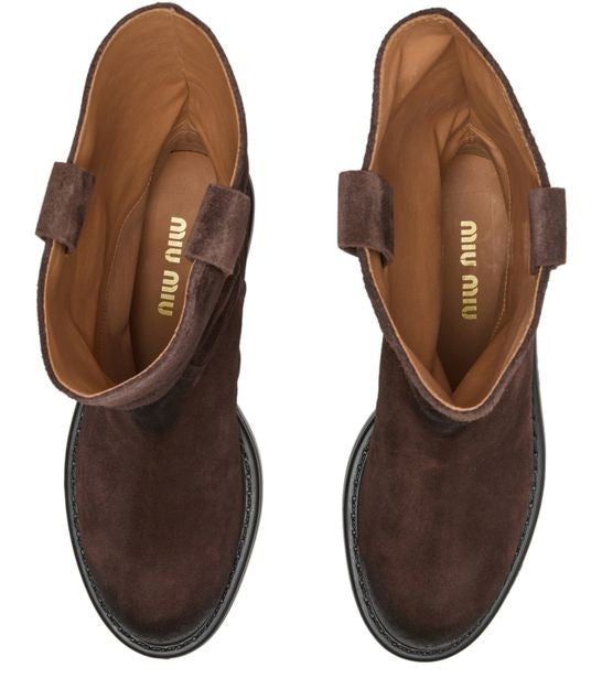 MIU MIU Calf-height suede boots - Image 5
