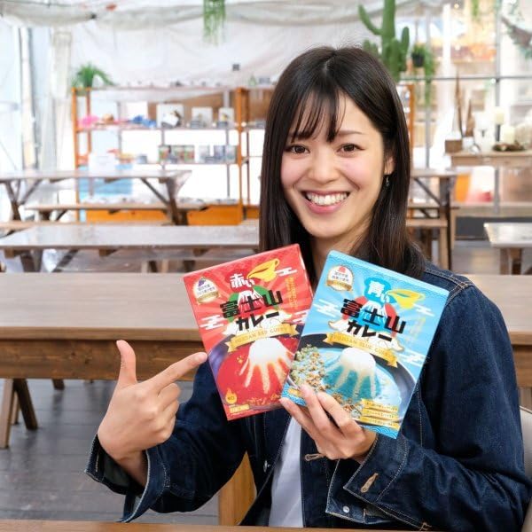 Mt. Fuji Products, Blue Mt. Fuji Curry, 1 Box, Medium Spicy, Slightly Spicy, For Children (Excluding Infants), 7.1 oz (200 g), Local