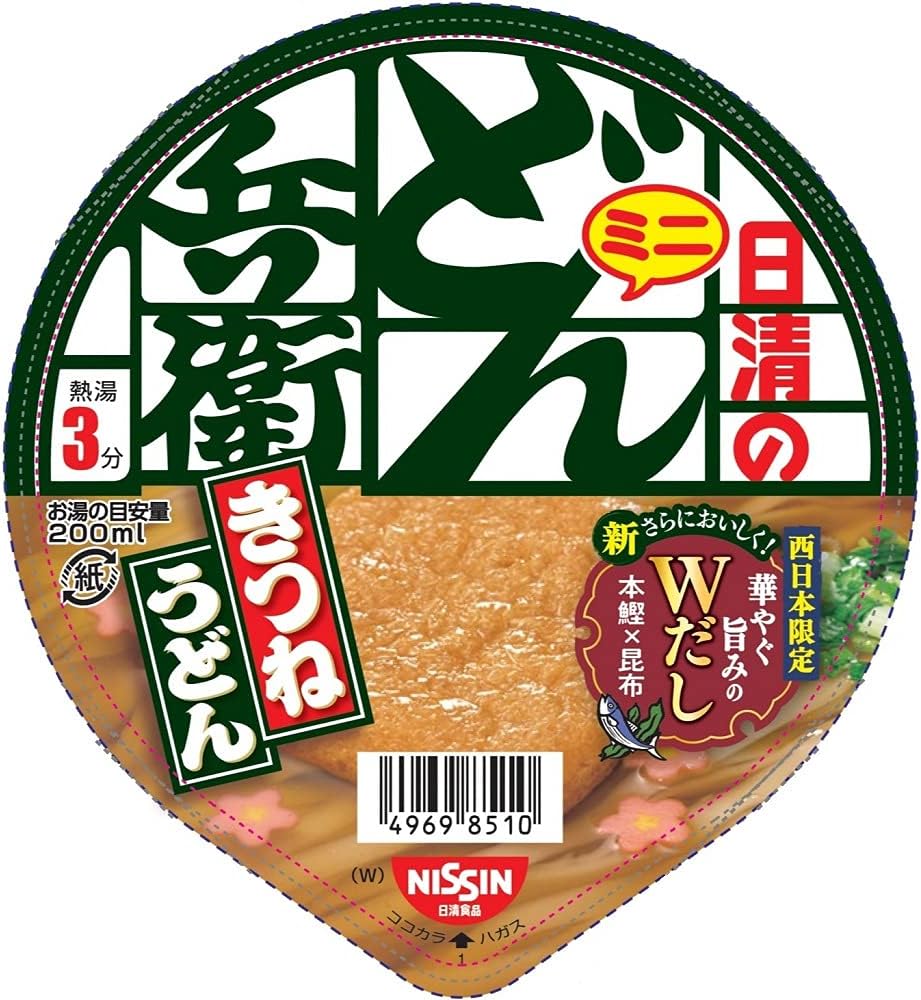 Donbei Kitsune Udon Mini (West) Nissin Foods Cup Noodle 42g×12 pieces