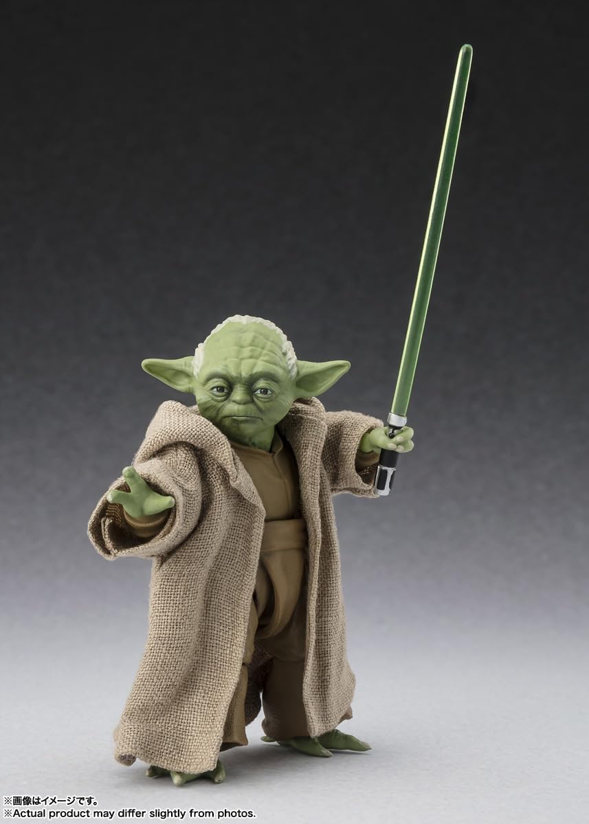 BANDAI SPIRITS S.H. Figuarts Star Wars Episode 3: Revenge of the Sith, Yoda Classic Ver., Approx. 2.8 inches (70 mm), PVC, ABS & Fabric, Pre-painted Action Figure
