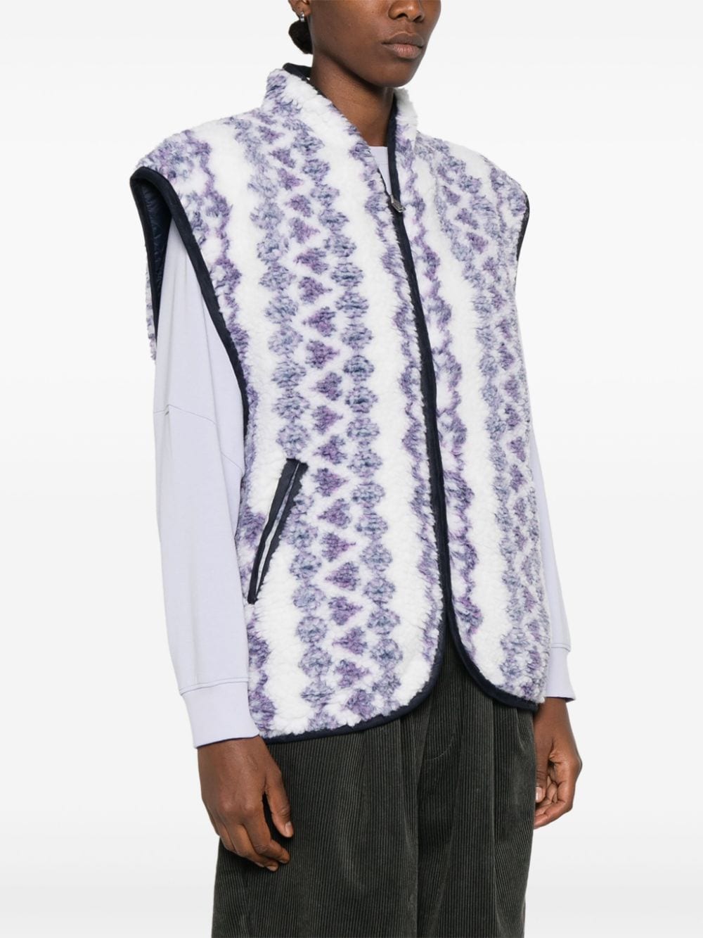 Marant Marant Etoileの印刷された可逆ベスト - Image 5