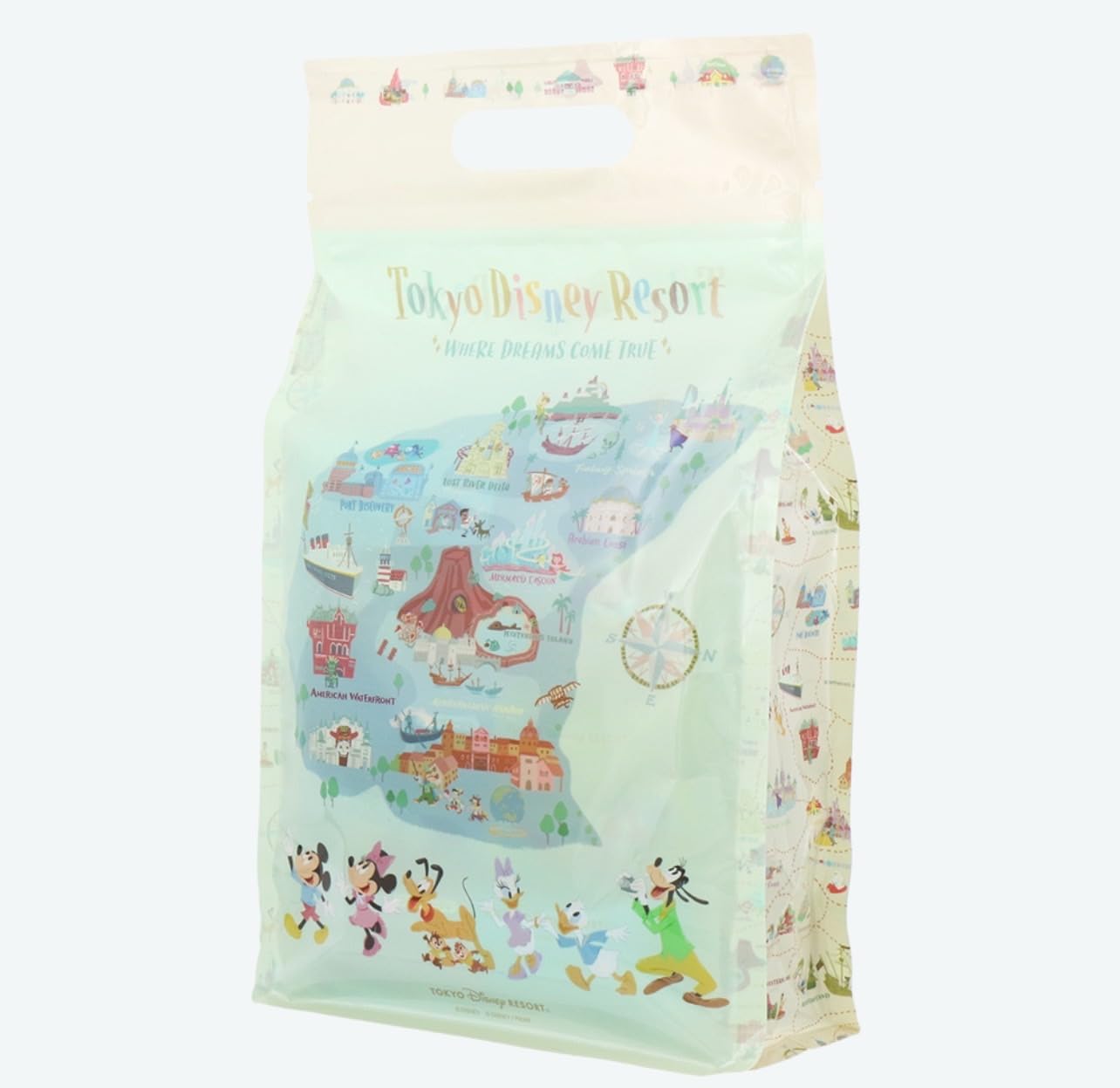 Tokyo Disney Resort Exclusive Mickey & Friends Cone Snack, "Maps and Icons That Mickey Are Going Around Happily" Makes Everyday Life Fun TDR TokyoDisneyResort Popular Sweets Souvenir Disney Goods