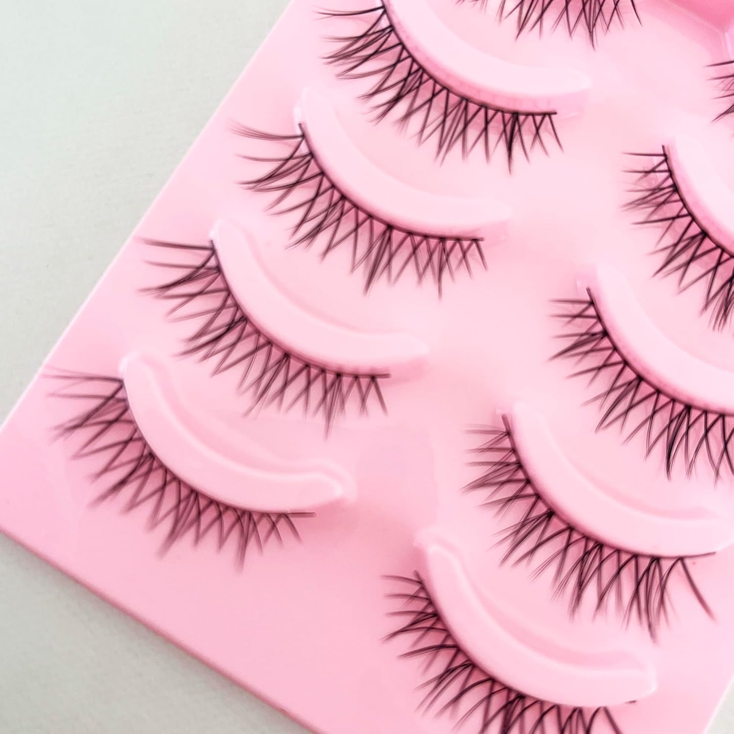 Kagonekodo False Eyelashes (Black Axis NS-08, Black, 5 pairs, Natural Wing, 0.1 - 0.4 inches (4 - 10 mm) NS-08