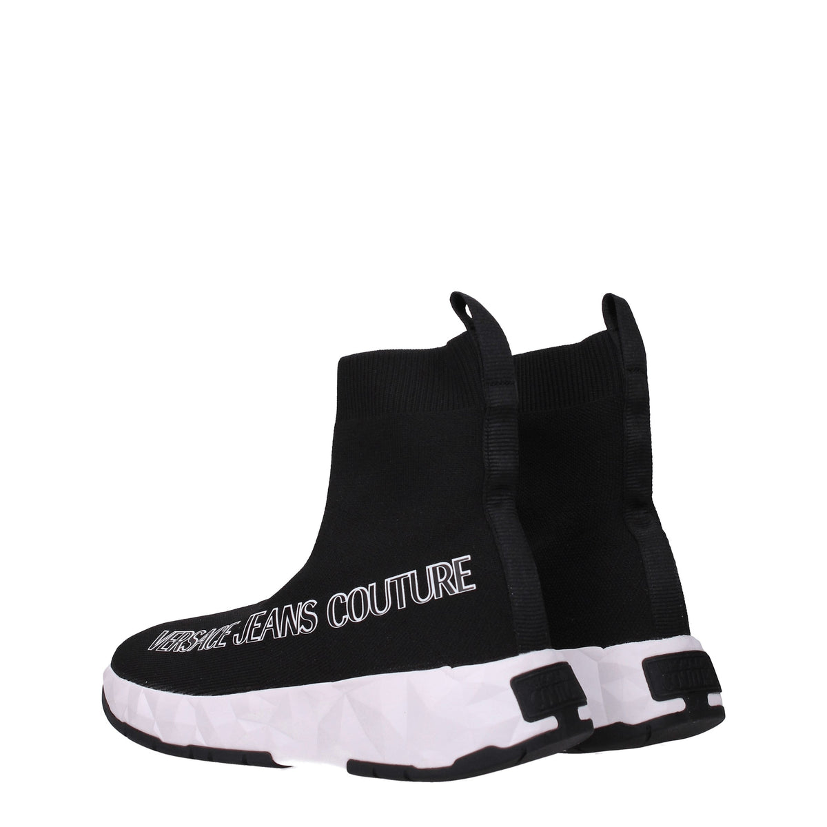 Versace ヴェルサーチジーンズスニーカークチュールウーマンファブリックブラック - Image 5
