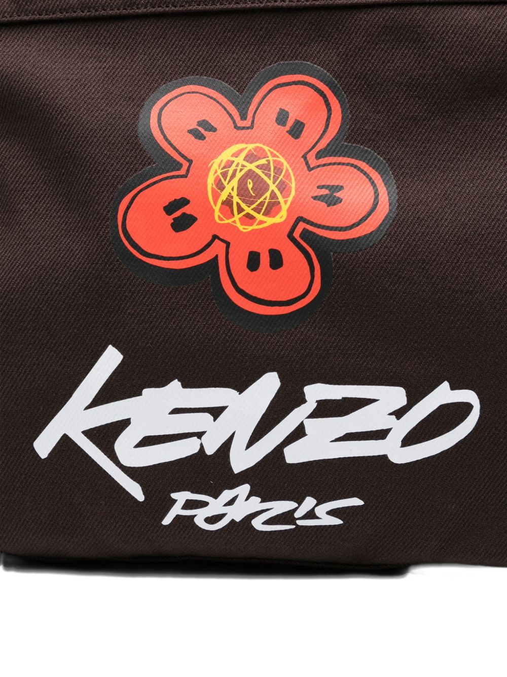 Kenzo Kenzo Futuraロゴコットンクロスボディバッグ - Image 5