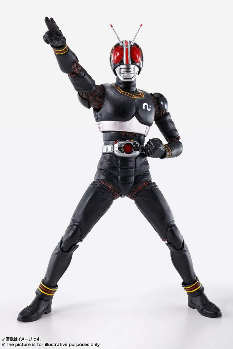Tamashi Nations S.H. Figuarts (True Bone Carving Manufacturing Method), Kamen Rider Black, Approx. 5.9 inches (150 mm), ABS & PVC Pre-painted Action Figure