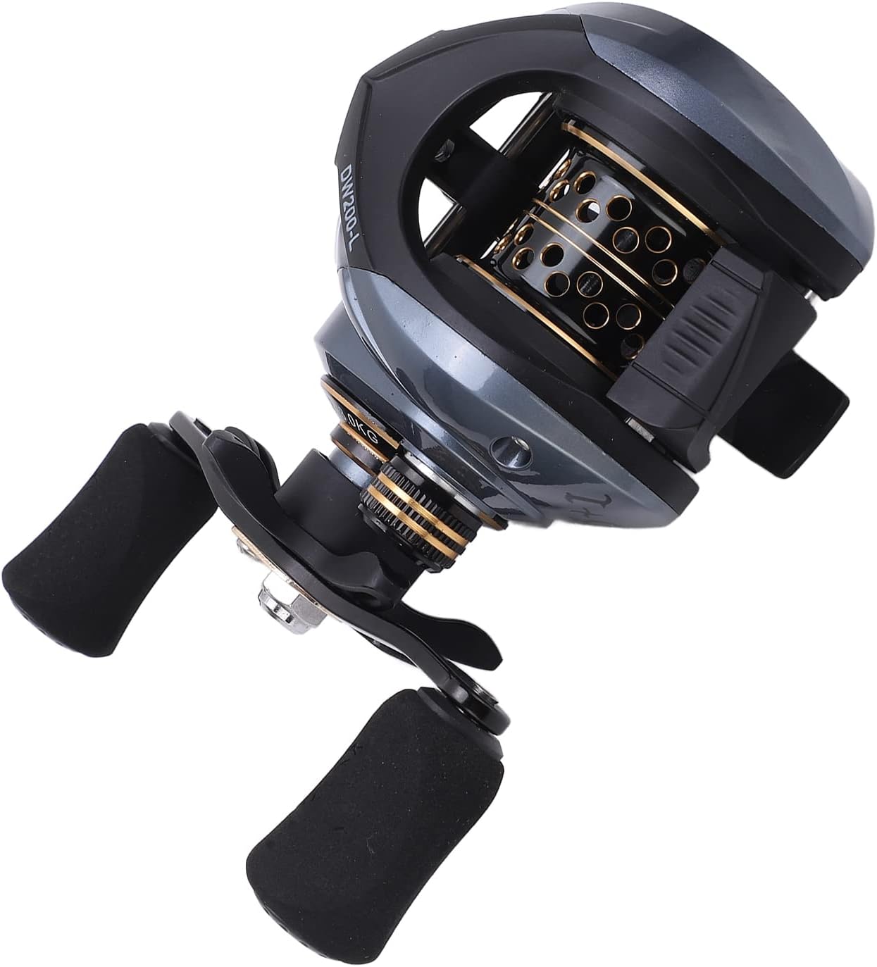 Lure Fishing Reel, 7.2:1 Ratio 18+1BB Baitcasting Reel with Micro Wire Cup for All Water Areas (Left Hand)