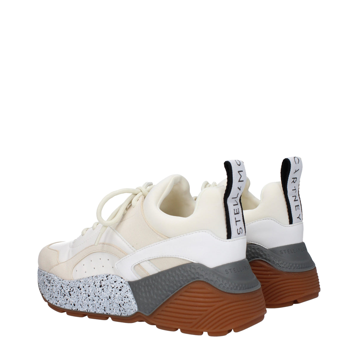 Stella ステラ・マッカートニー・スニーカーの女性エコ・レザー・ベージュ/雪 - Image 5