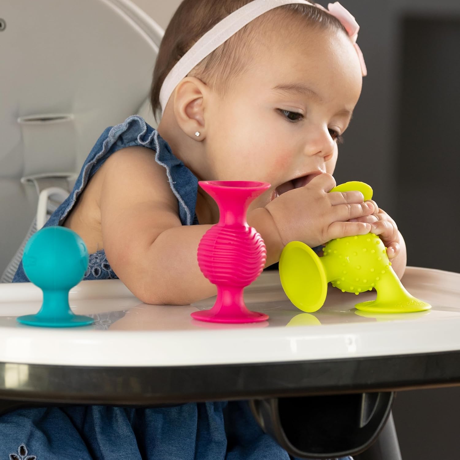 ファットブレイン(Fat Brain Toys) 赤ちゃんおもちゃ ピップスクイグズ 3個セット 吸盤付き FA089-1 正規品
