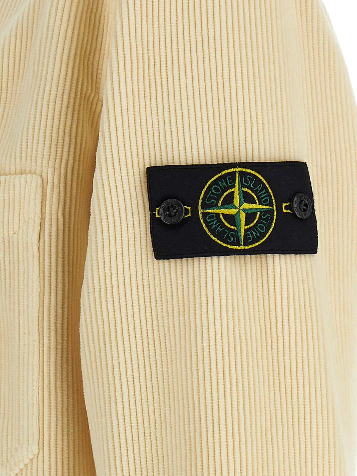 Stone Stone Island Ribbed Velvet Overshirt - Image 5