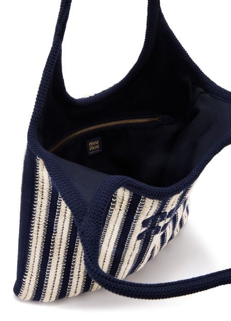 MIU MIU Ivy braided cotton shoulder bag - Image 5