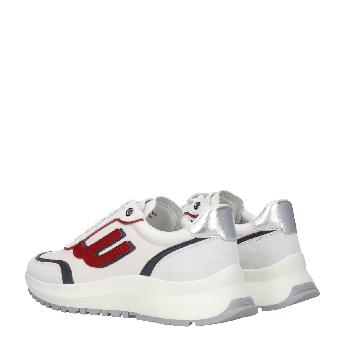 Bally Bally Sneakers Demmy Mens Leather White/Red - Image 5
