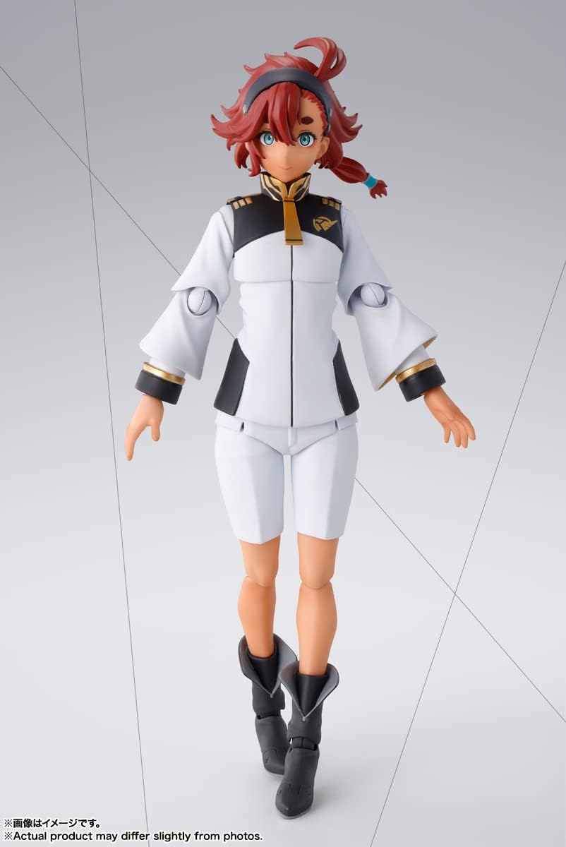 TAMASHII NATIONS S.H. Figuarts Mobile Suit Gundam: The Witch from Mercury Slretta Mercury Approx. 5.5 inches (140 mm), PVC & ABS, Pre-painted Articulated Action Figure