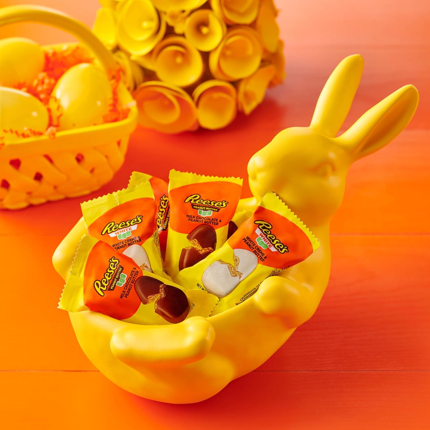 REESE'S Assorted Flavored Snack Size Peanut Butter Eggs, Candy Bag, Easter Candy, 28.8 oz
