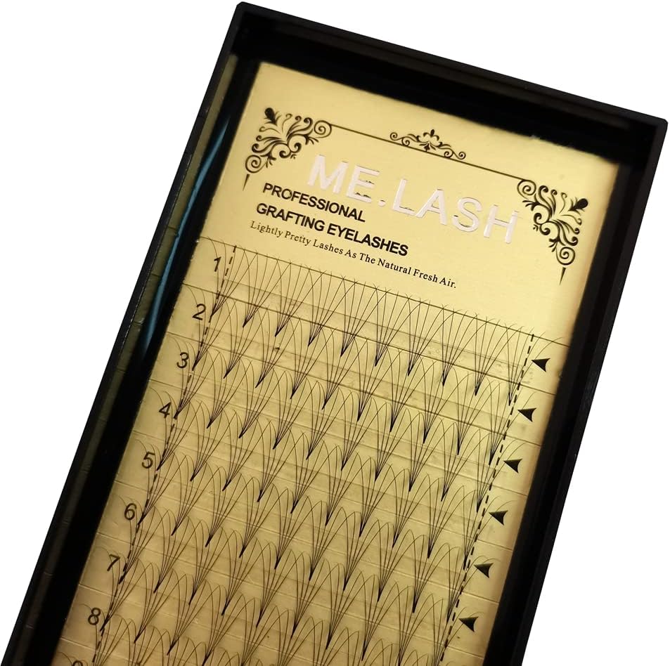 ME.LASH 3 Boxes Eyelash Extensions 5D 0.07mm C/D Curl 5D Volume False Eyelashes 9mm-14mm Soft Premade Fan Eyelashes (C-0.07-12mmx3)