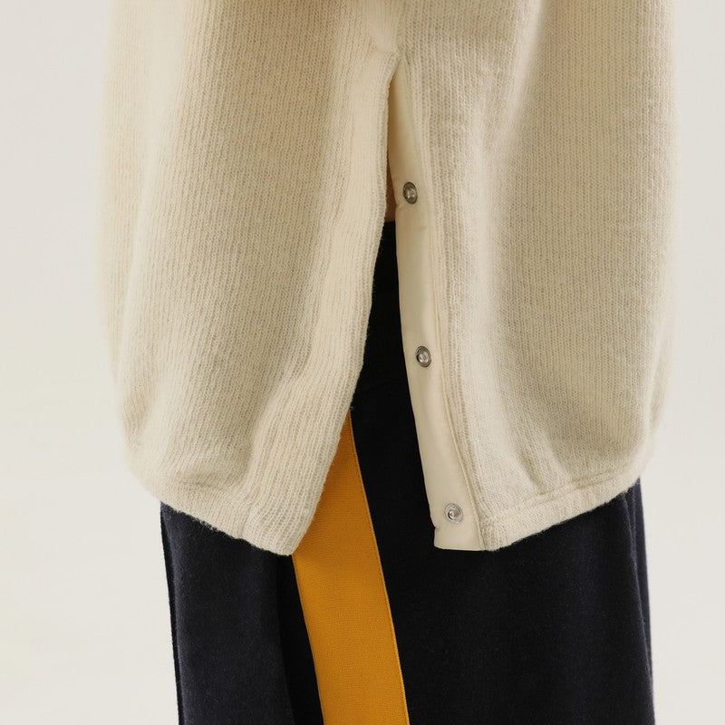 1989 1989年、スリット付きのスタジオホワイトリブ付きセーター - Image 5