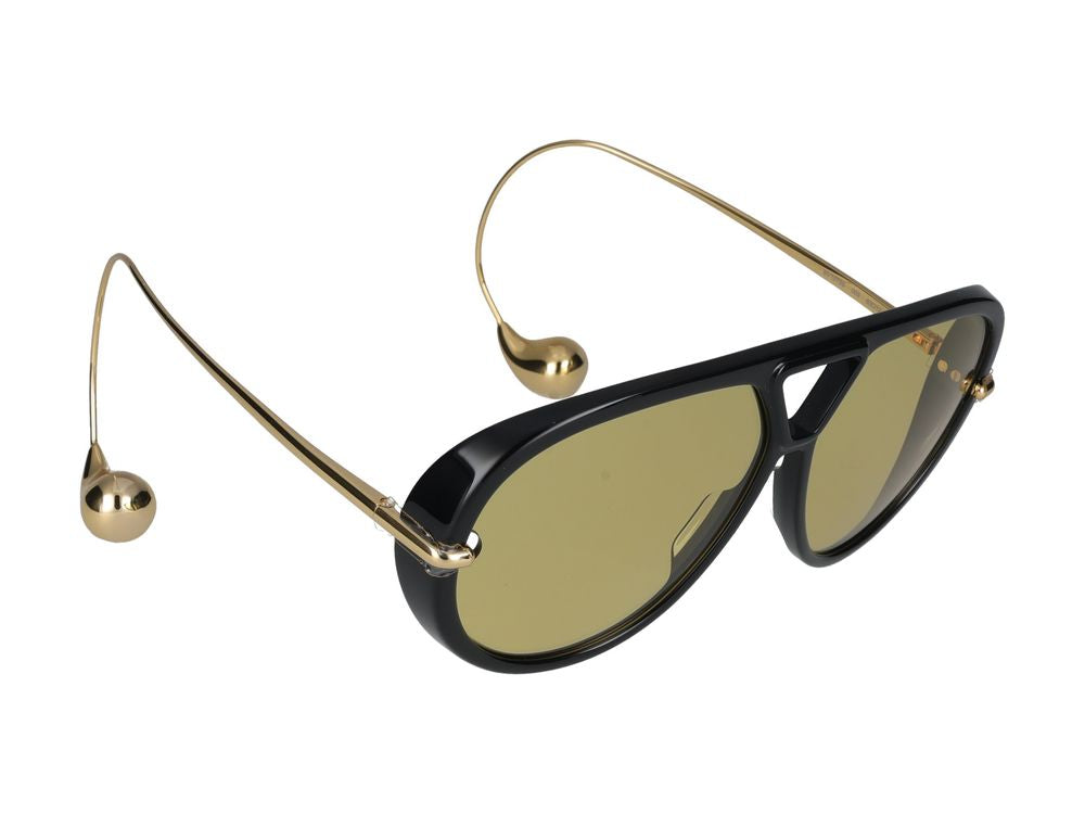 Bottega サングラスBottega Veneta BV1273 S 003ブラックゴールドイエロー /12/180 - Image 5