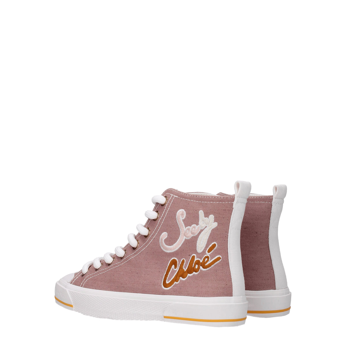 See ChloéSneakersWomen Fabric Pink/Pink Meatのご覧ください - Image 5