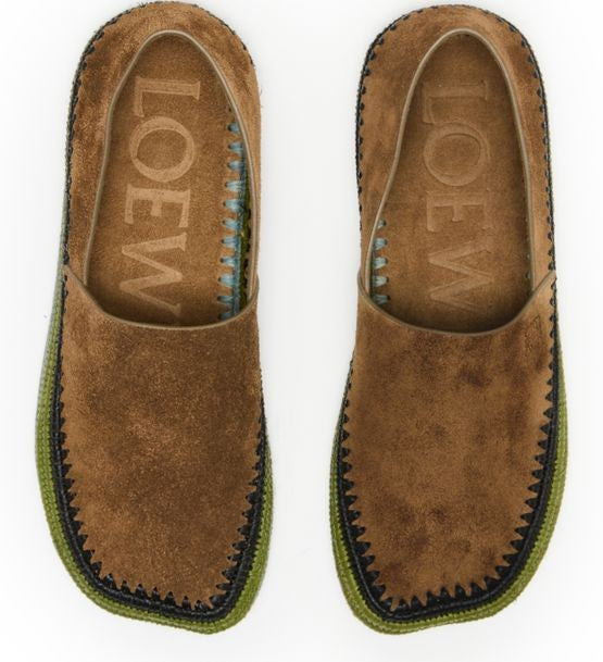 LOEWE Rio suede and raffia espadrilles - Image 5