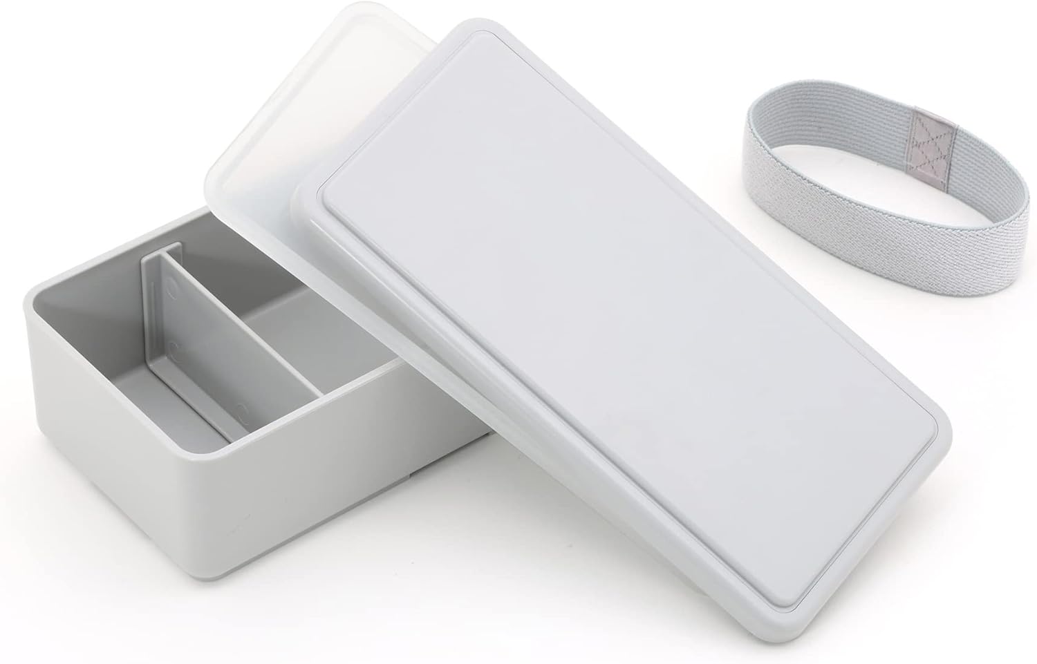 Miyoshi Seisakujyo (Miyoshi Manufacturing) GEL-COOL Gel Cool Square, Integrated Ice Pack, Rectangular Lunch Box, Bento Box, Oyster Gray, 7.0×3.4×2.4 inches (17.8×8.7×6 cm), 16.9 fl oz (500 ml), 1 Tier