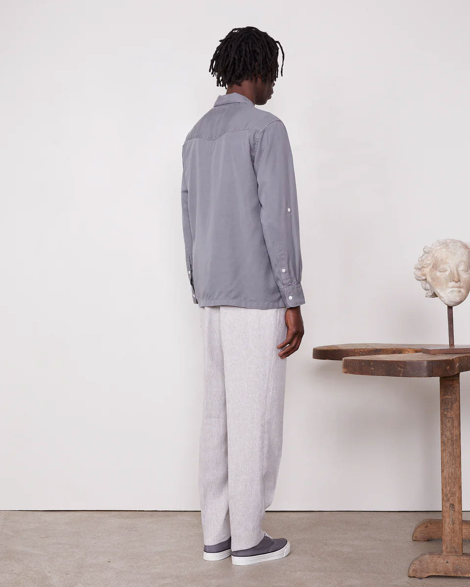 Off Officine Generale Shirts Grey - Image 5