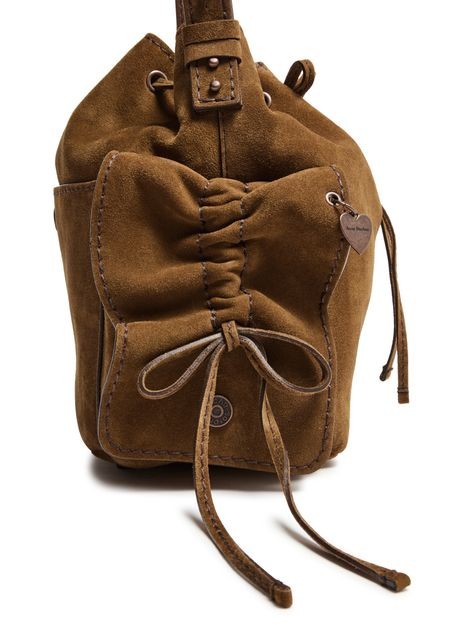 ACNE Multipocket bucket bag in suede - Image 5
