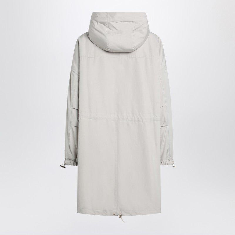 Max Max Mara Studio Light Beige Cotton Blend Parka - Image 5
