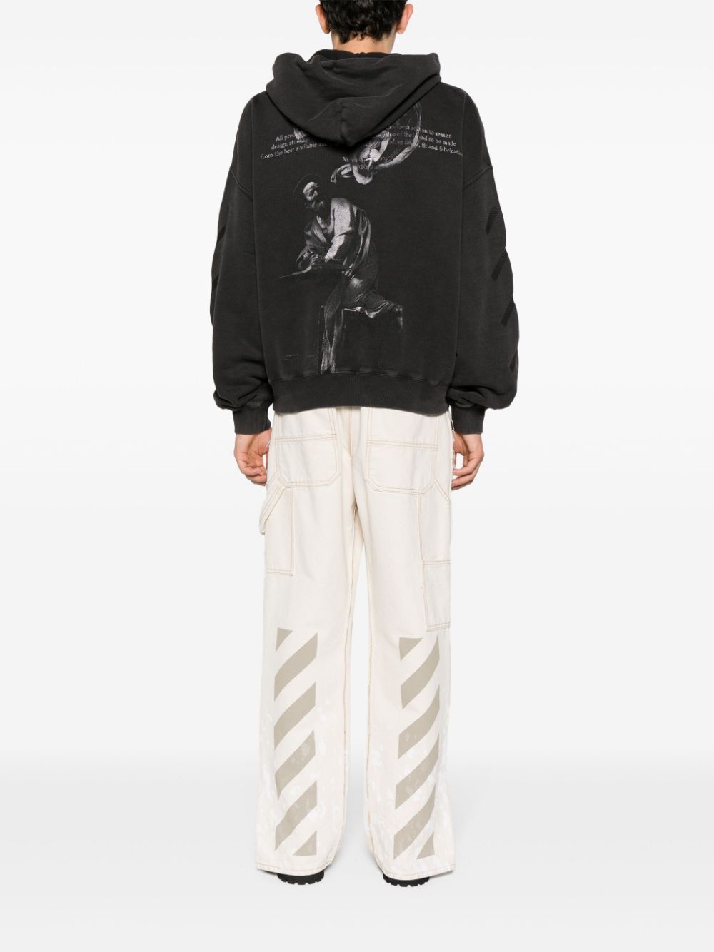 Off Off White Logo Cotton Hoodie - Image 5