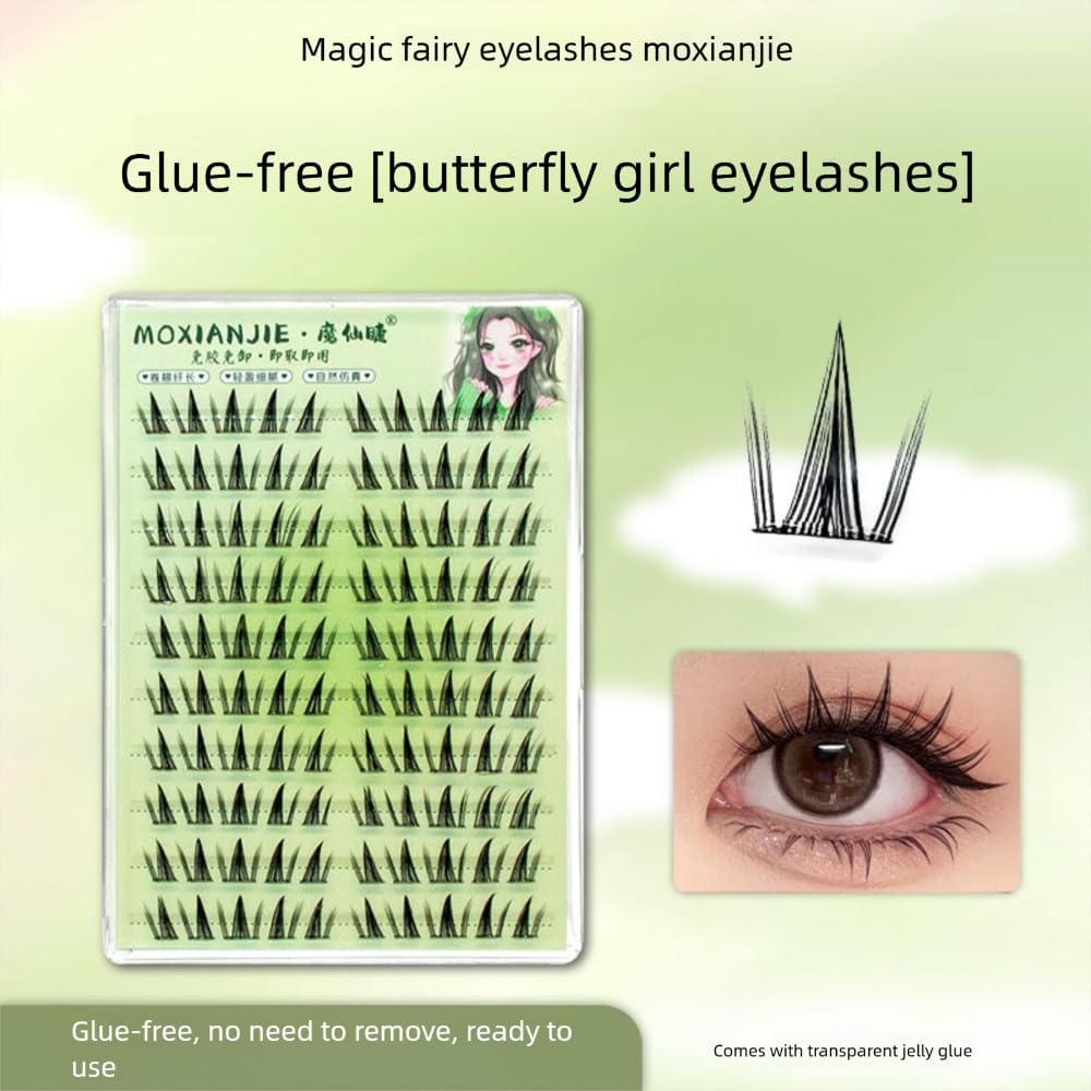 Eyelash Extensions Soft Natural Cartoon Eyes False Eyelashes New Self Adhesive Lash Cluster Eye Makeup