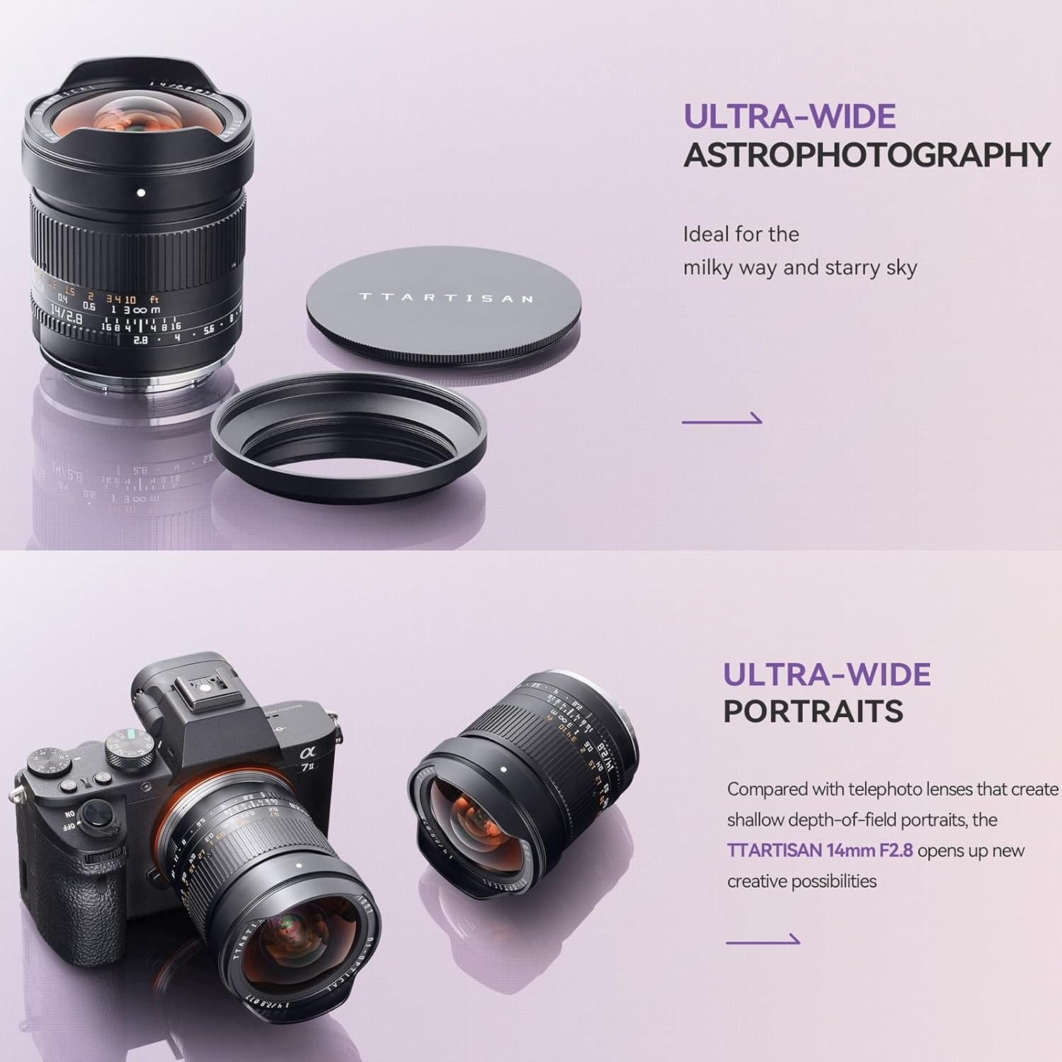 TTArtisan 14mm F2.8 RF Mount for Canon Ultra Wide Angle Full Frame Autofocus Prime Lens for Canon RF Mount Cameras