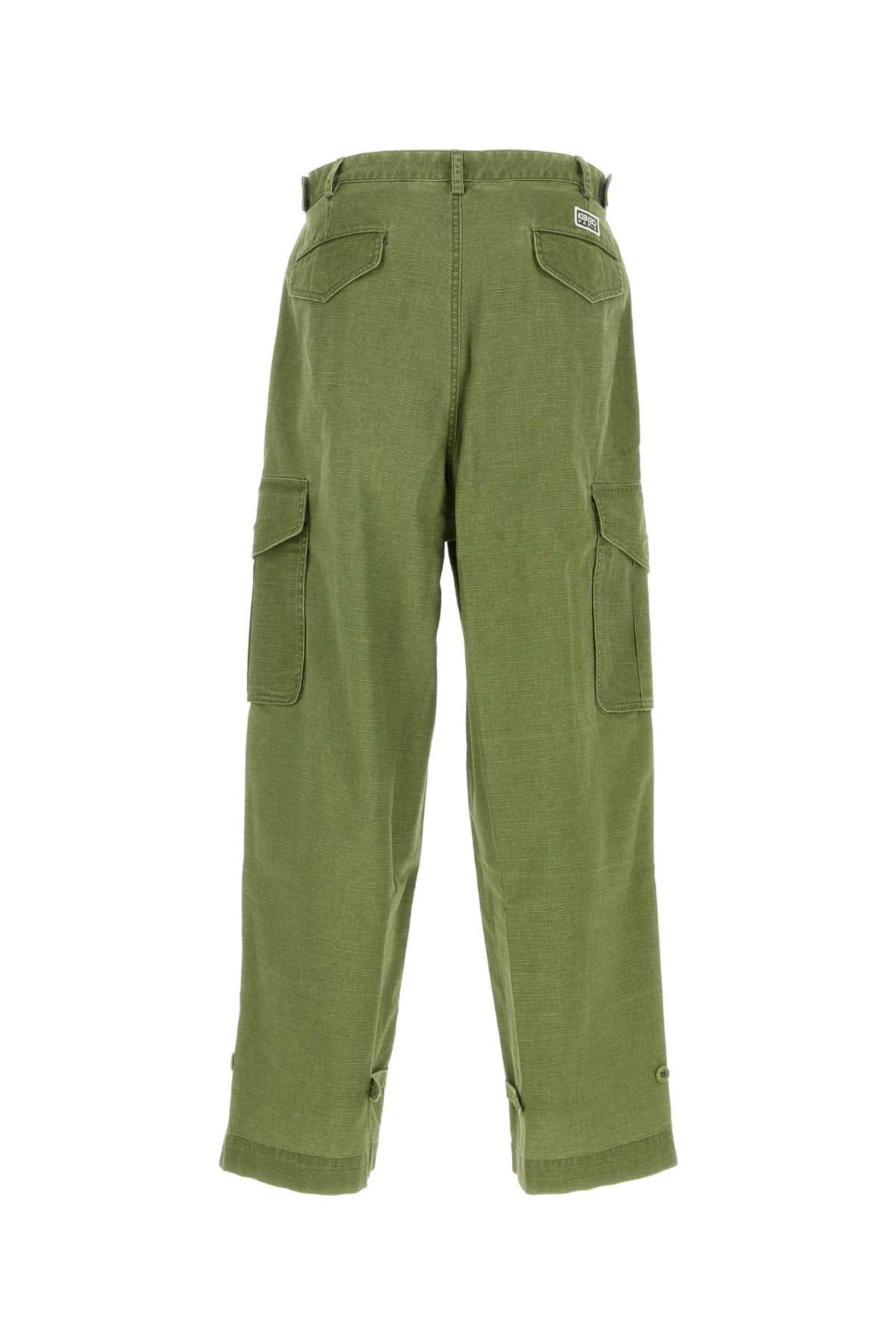 Kenzo Kenzo Green Cotton Cargo Pant - Image 5