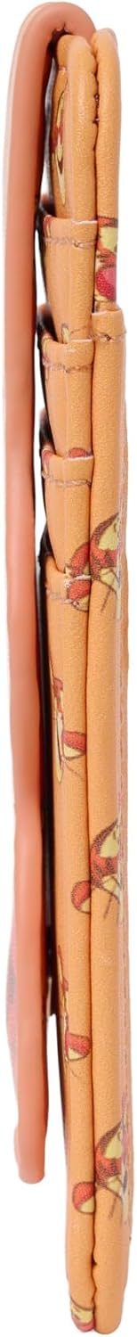 Disney Tarjetero para mujer, delgada, compacta, cartera, crédito, pequeño viaje a presión, Tigger Naranja, Tarjetero