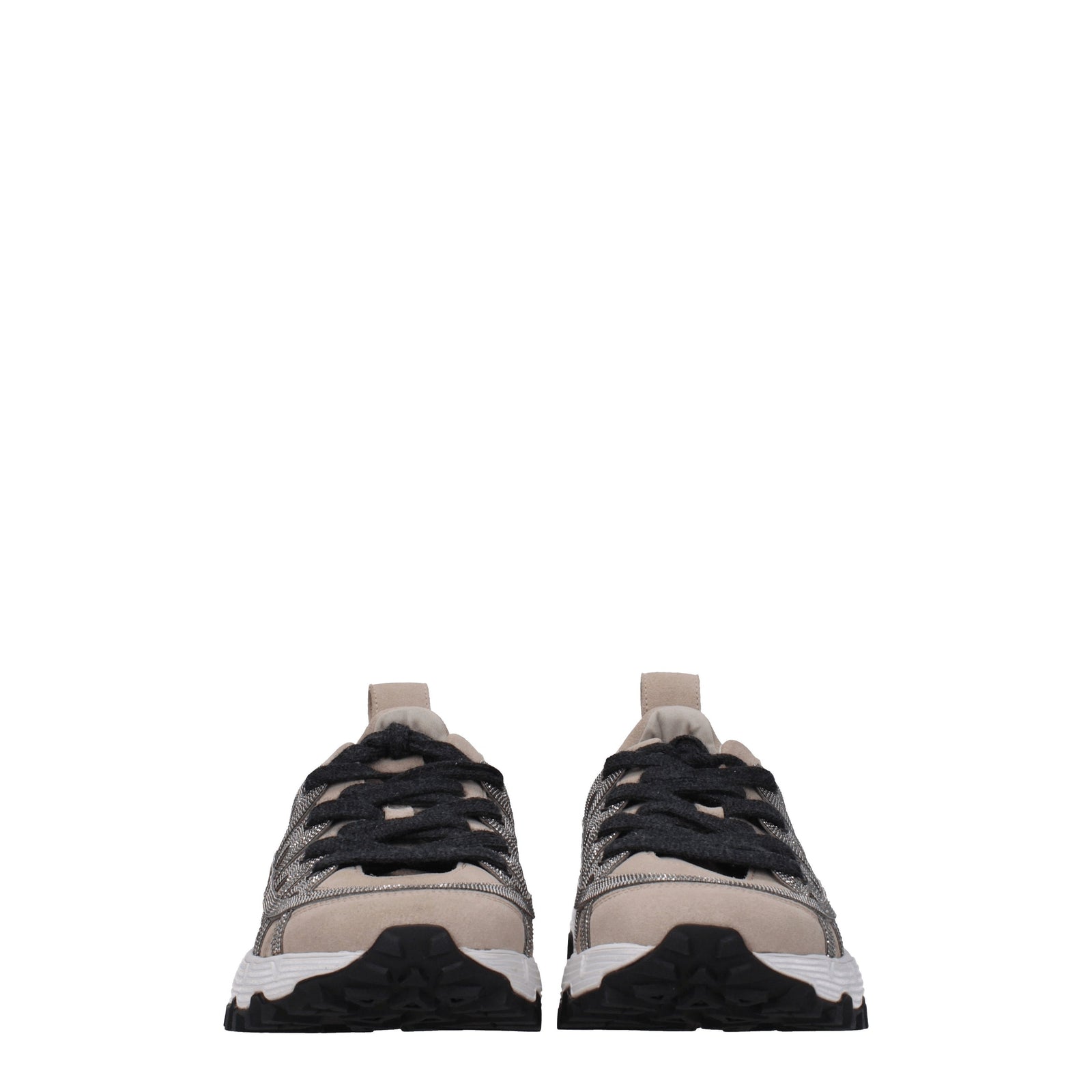 Brunello Cucinelli Sneakers Vibram Woman Suede Beige - Image 5