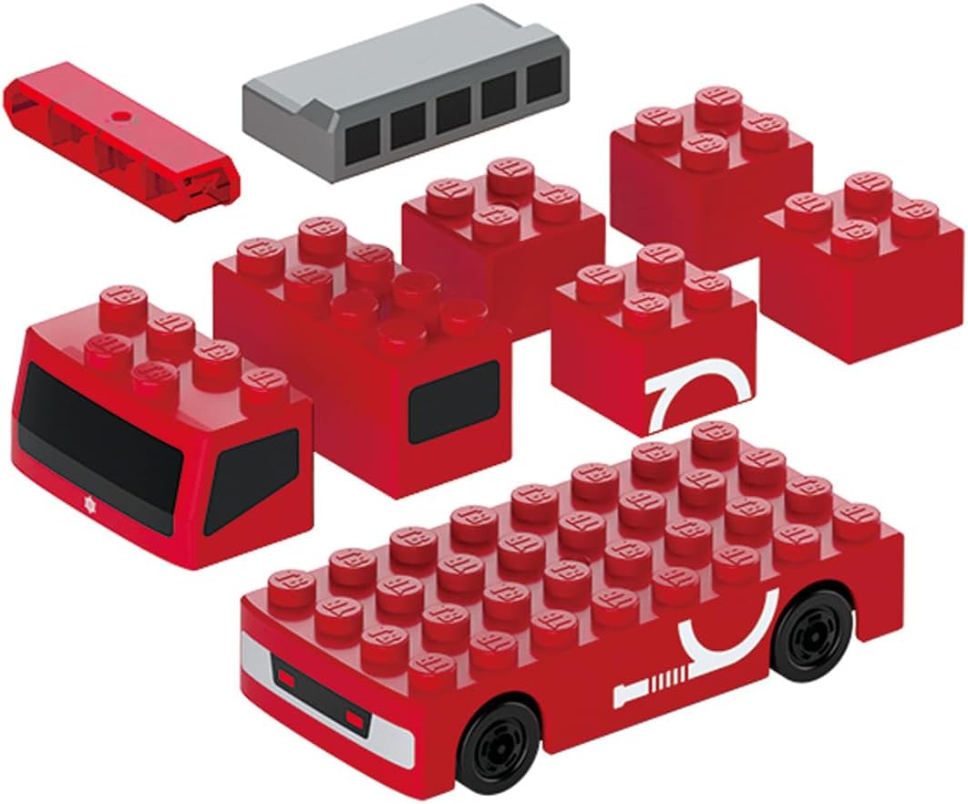 Takara Tomy Tomica & Plarail Block Vehicle Block Town Box Toy, Ages 3 and Up, [Japan Toy Award 2025 Educational Category Grand Prize]