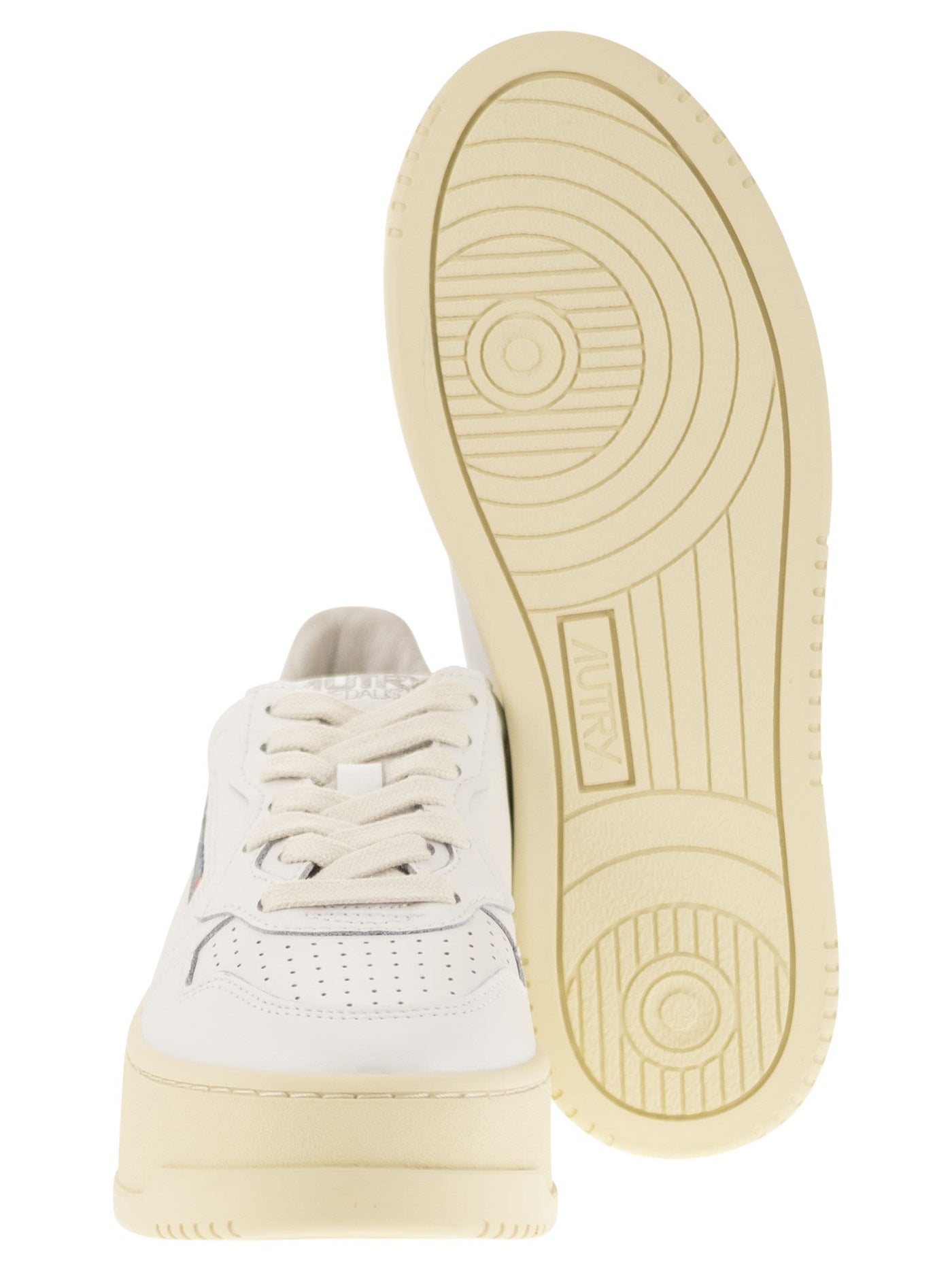 Autry Medalist Platform Leather Trainers - Image 5