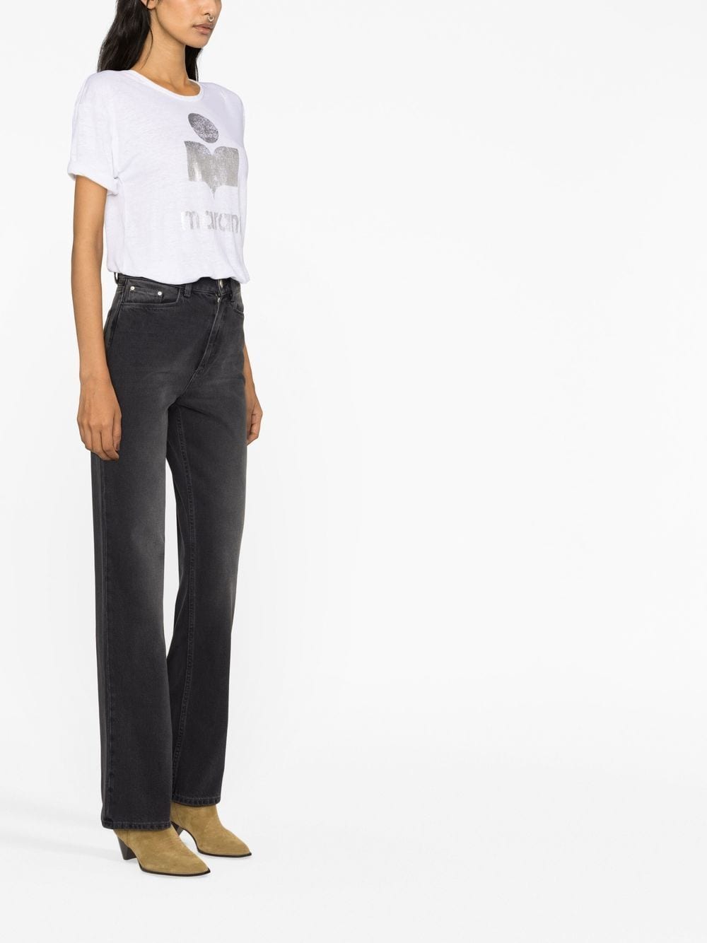 Marant マランエトワイルコルディリネンTシャツ - Image 5