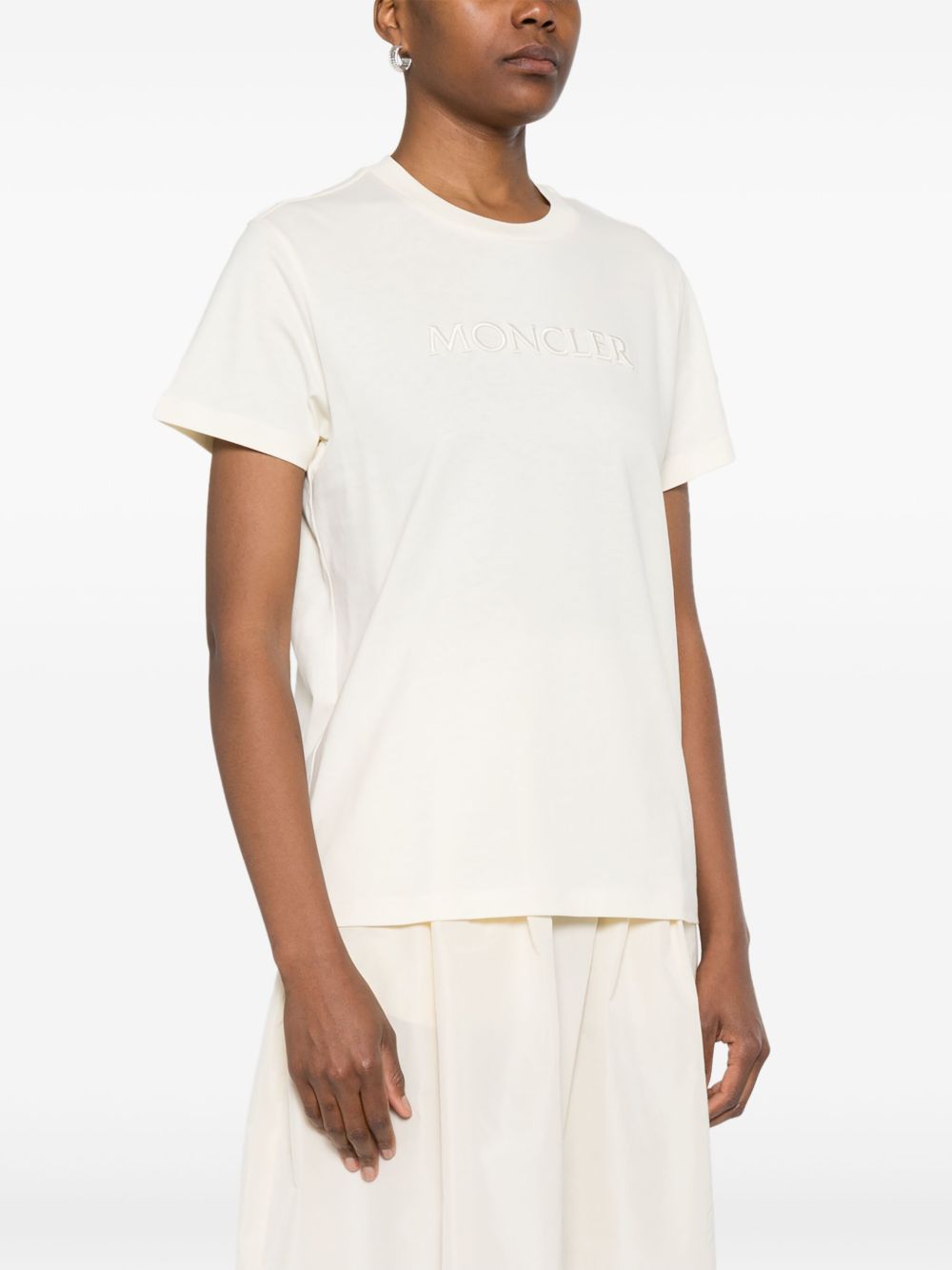 Moncler モンクラーロゴコットンTシャツ - Image 5