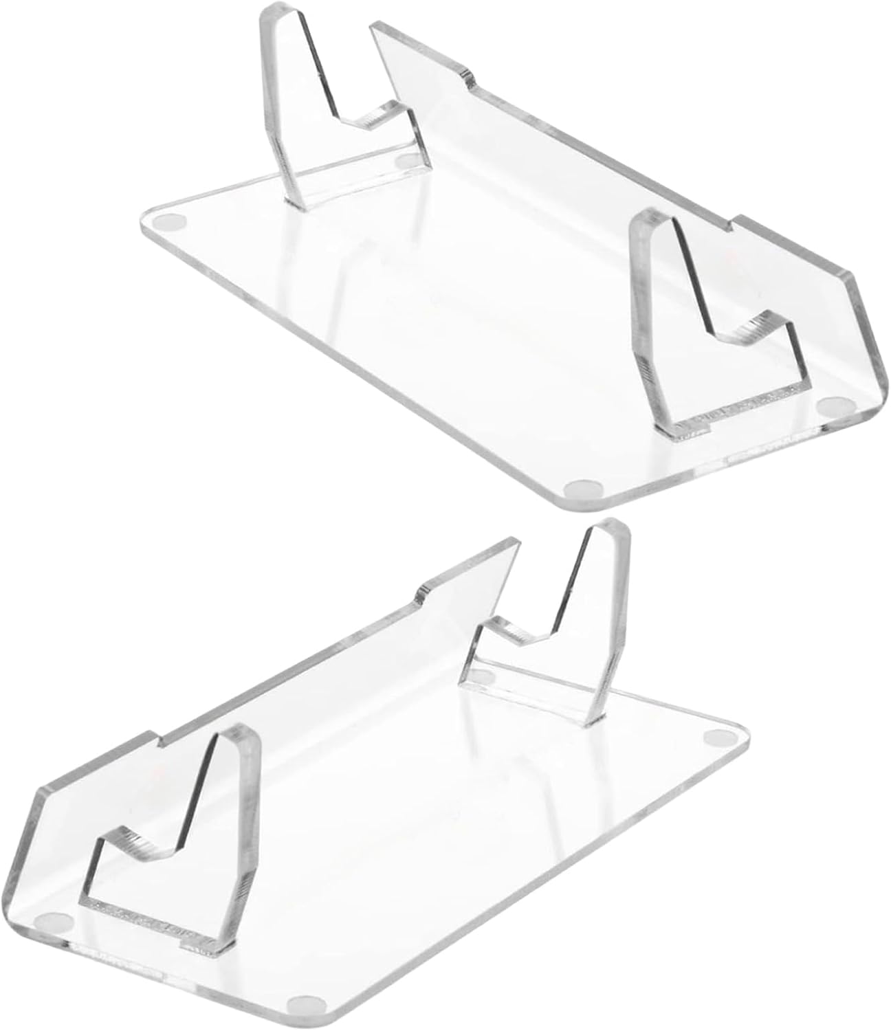 Portable Acrylic Holder for 2PCS Gaming and Watch Console Video Game Accessories Storage Rack Clear Display Bracket
