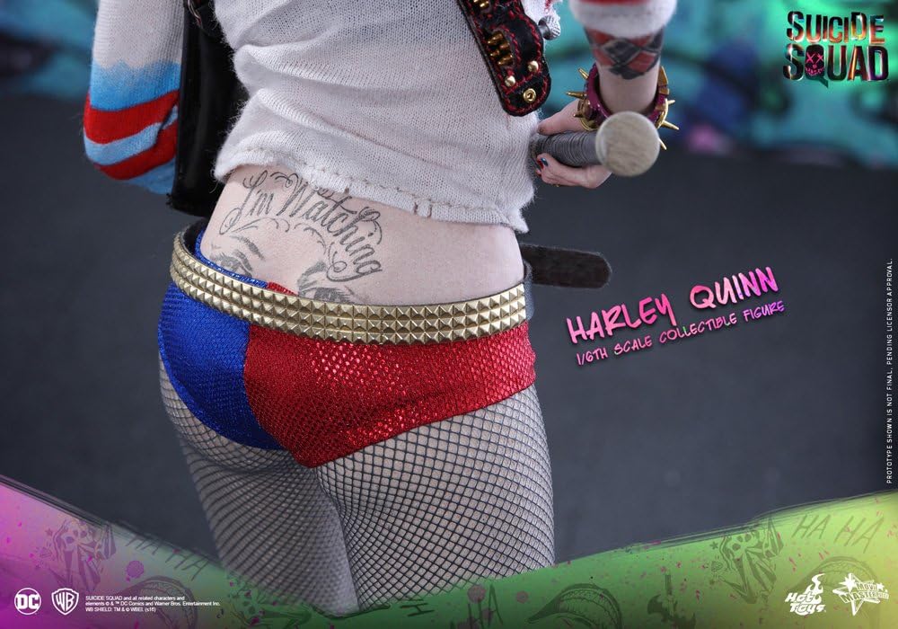 Hot Toys' Movie Masterpiece: Suicide Squad: Harley Quinn 1/6 Scale Plastic Pre - Painted Movable Figure