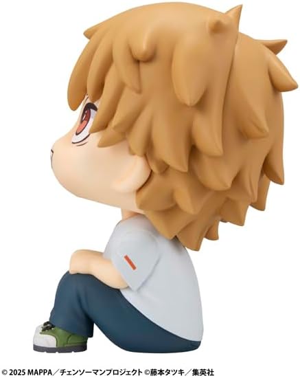MegaHouse Rukupu Movie Version "Chensorman Reze Version" Dengi Plain Clothing Version, Approx. 4.3 inches (110 mm), PVC Resin Pre-Painted Action Figure