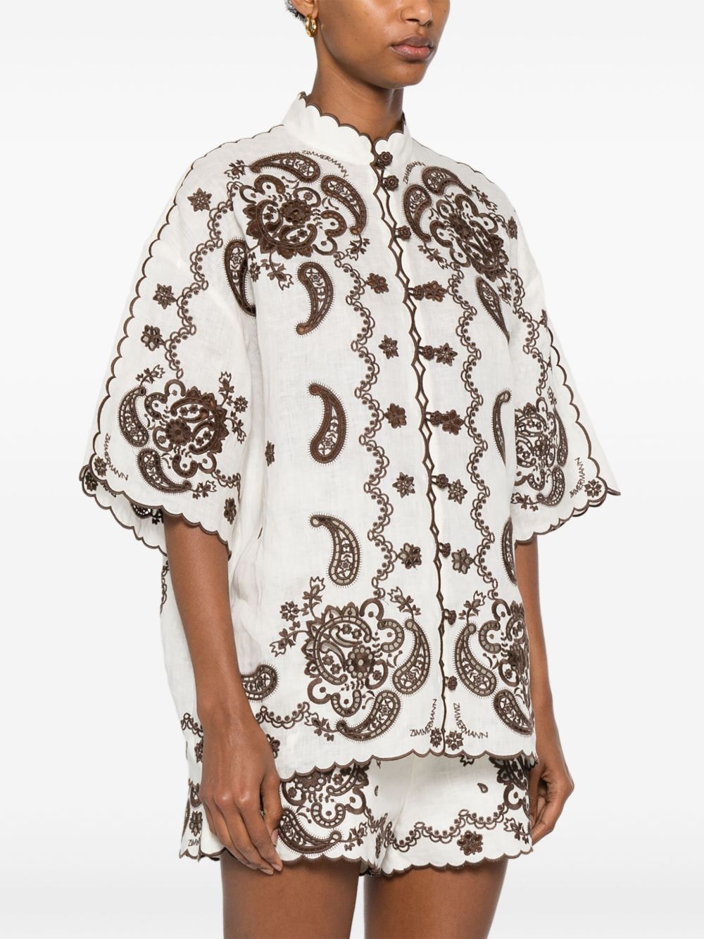 Zimmermann Zimmermann Ascension刺繍シャツ - Image 5