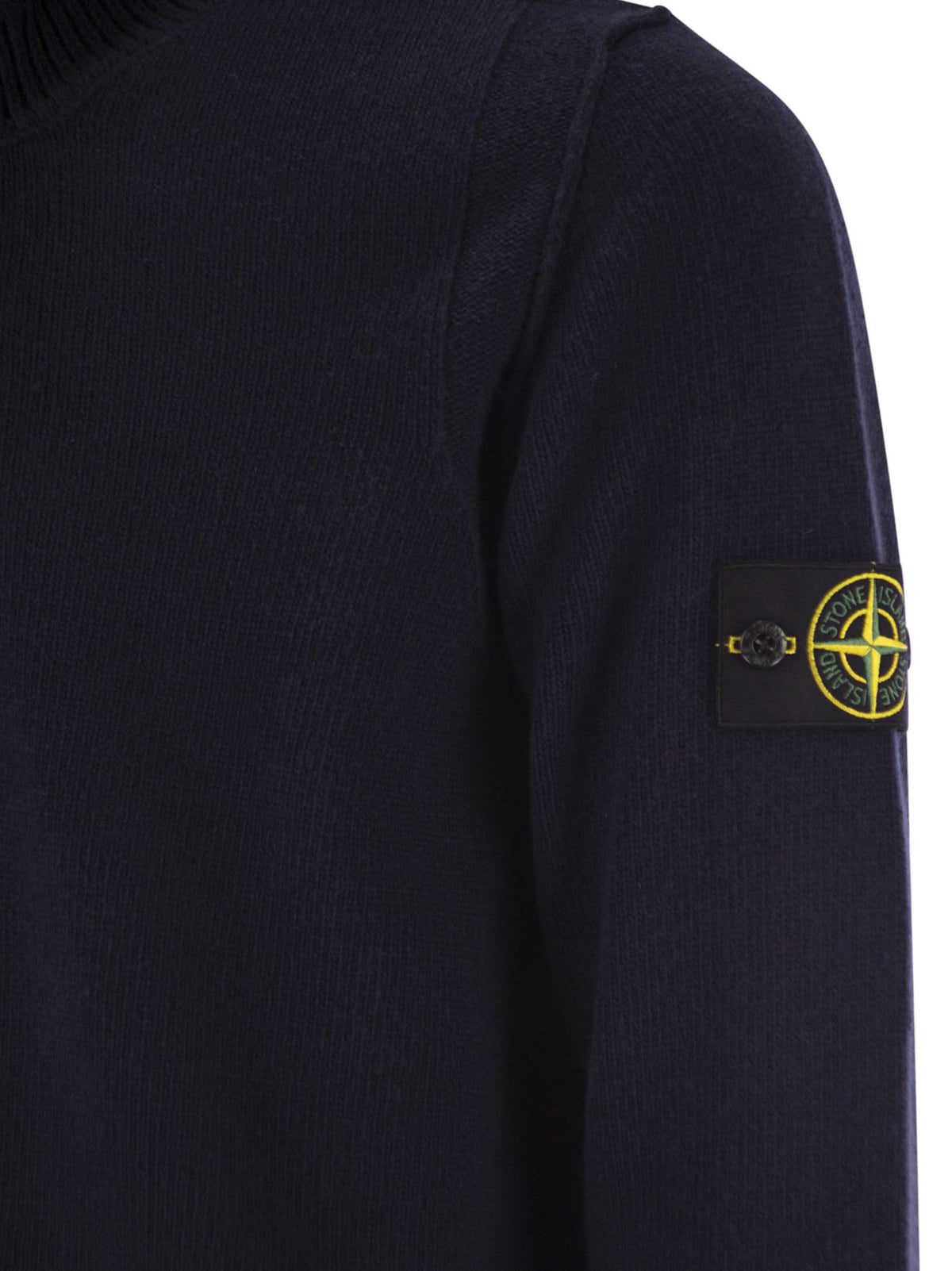 Stone Stone Island Jumper With Short Zip And Felt Details - Image 5