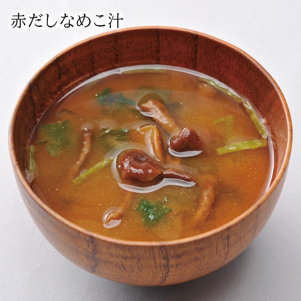 Nihon-Sakaru Rice Bran Miso Soup, 12 Servings, 3 Varieties, Freeze-Dried, No Umami Seasoning, Blended Miso, Red Dashi, Tofu, Nameko