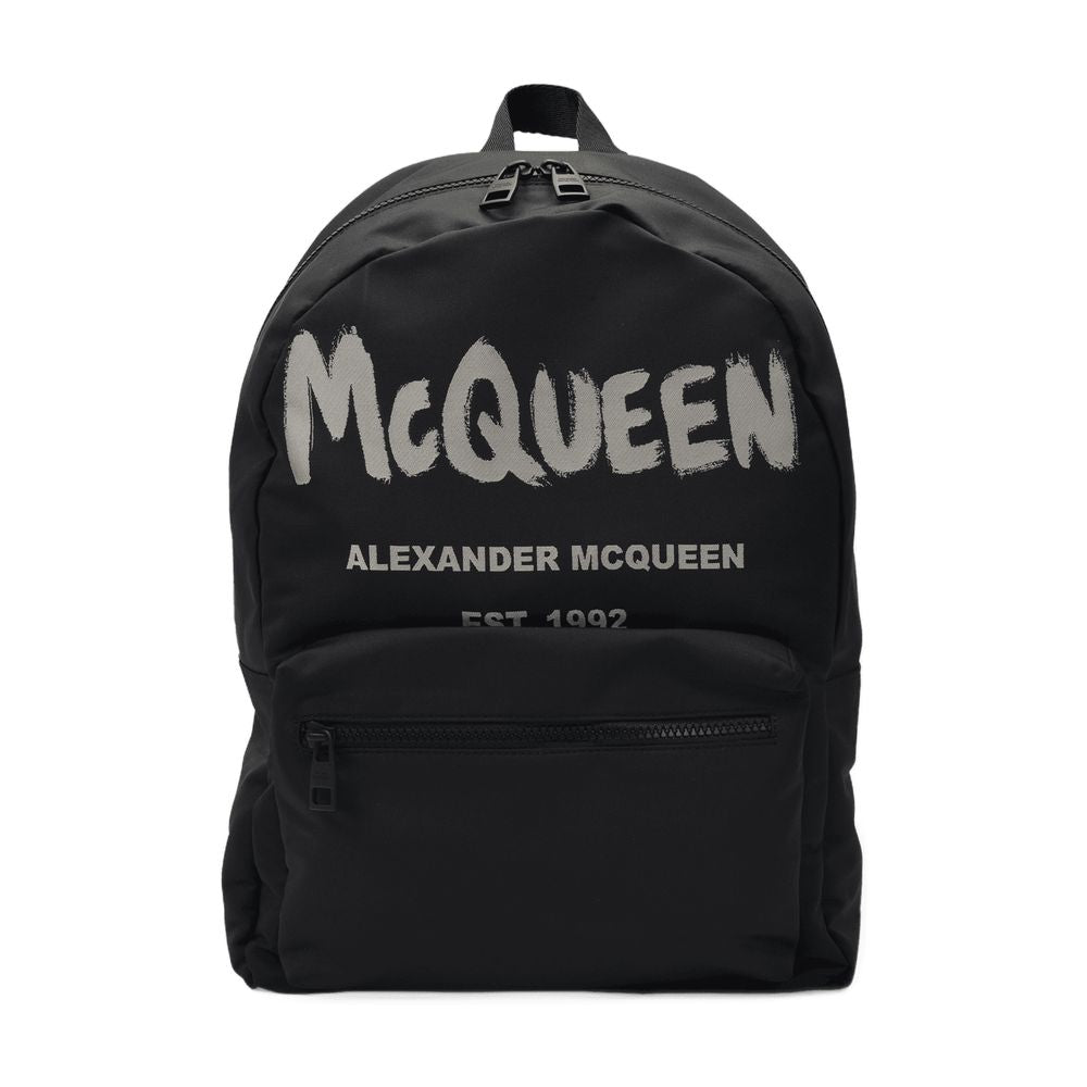 Alexander メトロポリタンバックパックアレクサンダーマックイーンブラック/オフホワイトシンセチック - Image 5