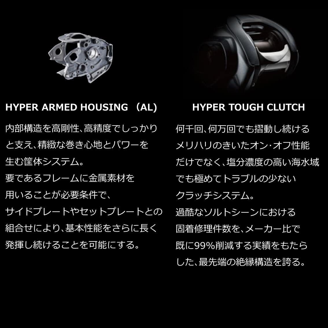 DAIWA Biaxial Reel with Counter Light Gem IC 150-DH/150/200 Right/Left Handle (2022 Model)